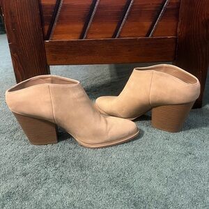 Brash Beige Ankle Booties